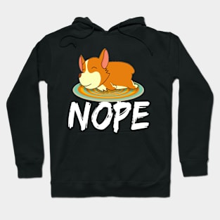 Nope - Corgi (40) Hoodie